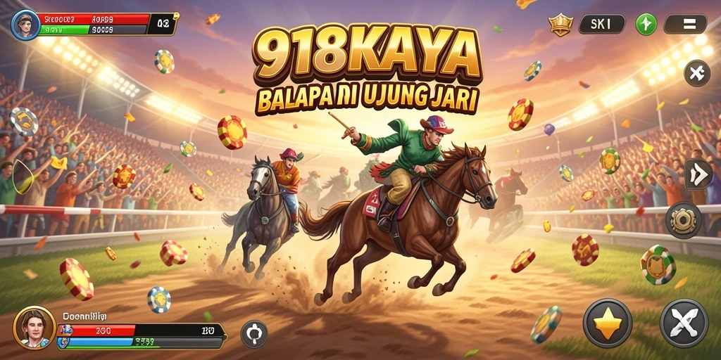 Tampilan gameplay seru dalam balapan di 918KAYA dengan grafik menawan.