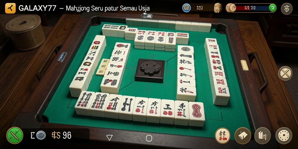 Tampilan gameplay menegangkan dalam GALAXY77 yang penuh strategi.