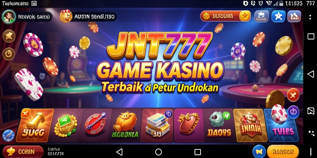 Tampilan gameplay Kasino JNT777 yang menarik dan mendebarkan.