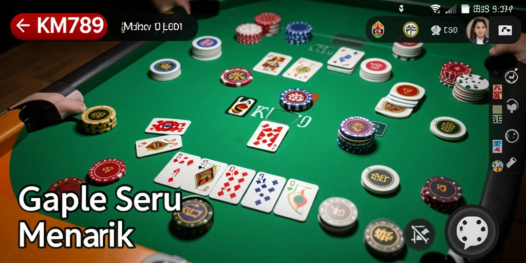 Screenshot gameplay seru Gaple di KM789.