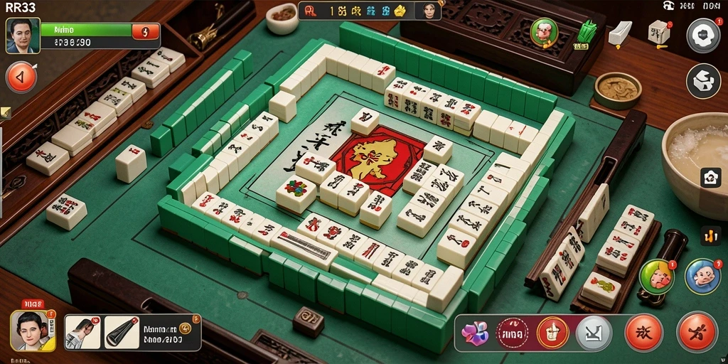 Tampilan gameplay Mahjong yang menarik di RR33.
