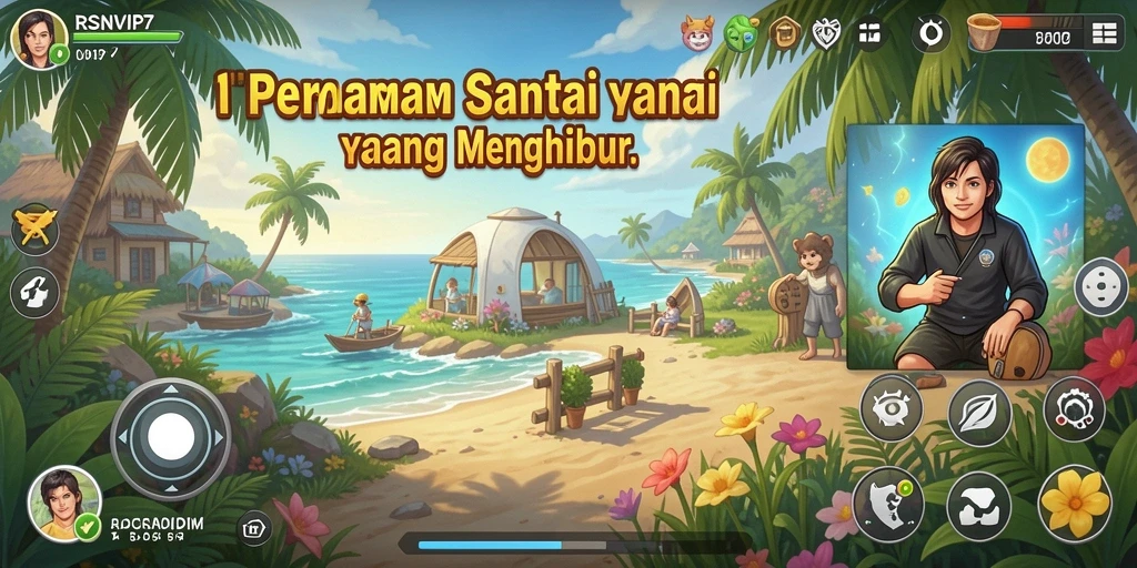 Tampilan utama RSNVIP7 menampilkan gameplay seru dan menarik dalam suasana santai.