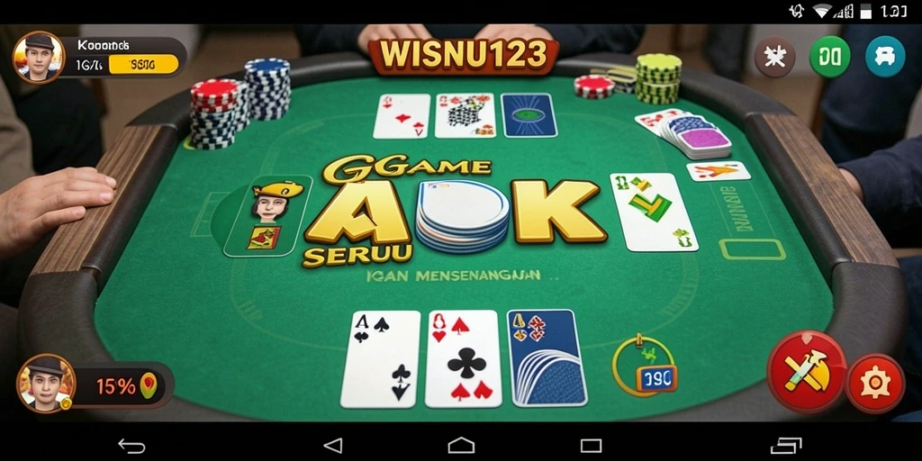 Tampilan gameplay seru saat bermain Gaple di WISNU123
